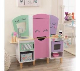 Bucatarie pentru copii cu accesorii Lil' Friends Play Kitchen - KidKraft