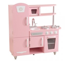 Bucatarie pentru copii Vintage Play Kitchen - Pink - KidKraft