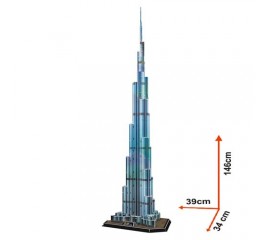 Burj Khalifa Dubai - Puzzle 3D - 136 de piese