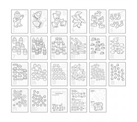 Carte de colorat cu activitati in engleza si abtibilduri 1 - 20